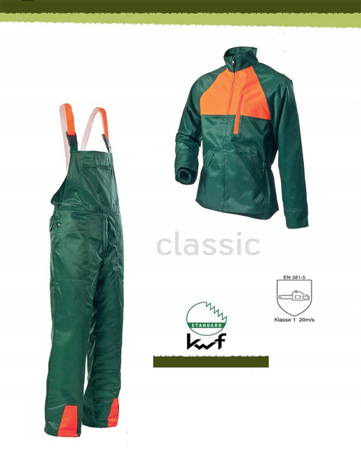 Spodnie z wkładką antyprzecięciową Clasic