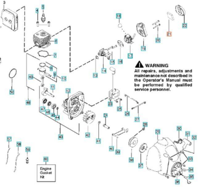 Filtr powietrza Husqvarna Colibri Trimac