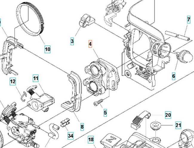 Kolektor ssący Husqvarna 545RX