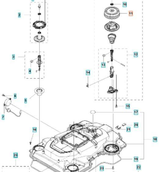 Guma amortyzatora Husqvarna przedniego Automower