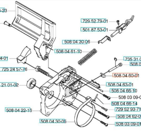 Wodzik napinacza Husqvarna elektryczna