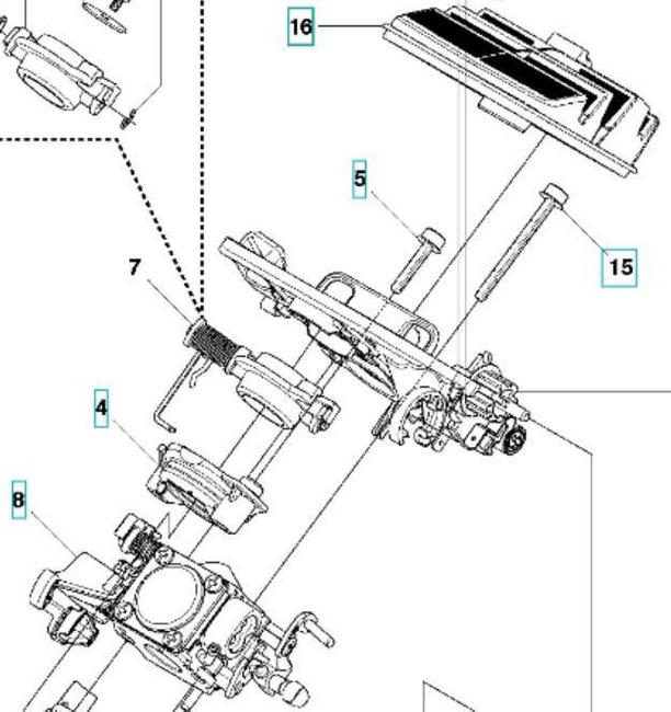 Filtr powietrza Husqvarna 445 450