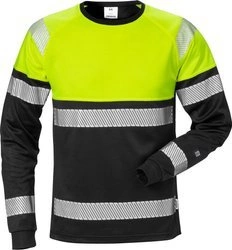 KOSZULKA ODBLASKOWA Z DŁUGIM RĘKAWEM FRISTADS HI-VIZ KLASY 1 7519 THV