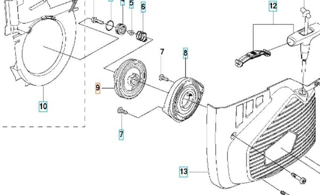 Koło startera Husqvarna