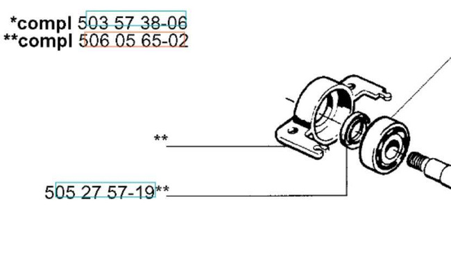 Osłona łożyska Husqvarna 40
