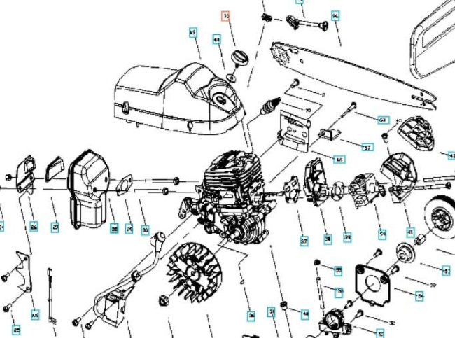Śruba pokrywy Partner P340, P350 Husqvarna