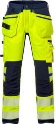 ELASTYCZNE SPODNIE ODBLASKOWE FRISTADS HI-VIZ KLASY 2 2707 PLU