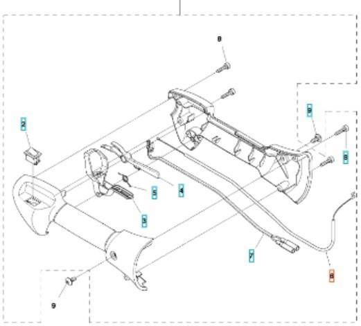 Linka gazu Husqvarna 122 LD