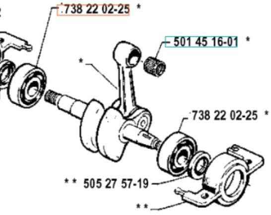 Łożysko Husqvarna WAŁU LEWE 6202 / C3 346