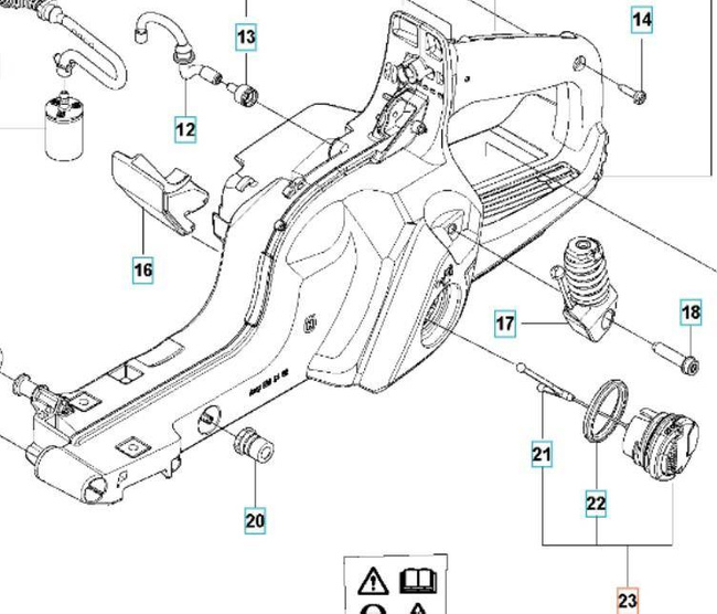 Korek oleju i paliwa Husqvarna 435 440 445 450 545