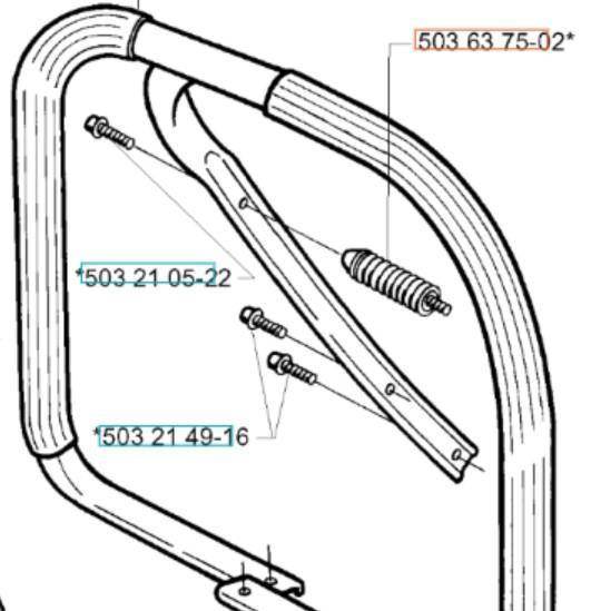 Amortyzator Husqvarna 365 372 do cylindra