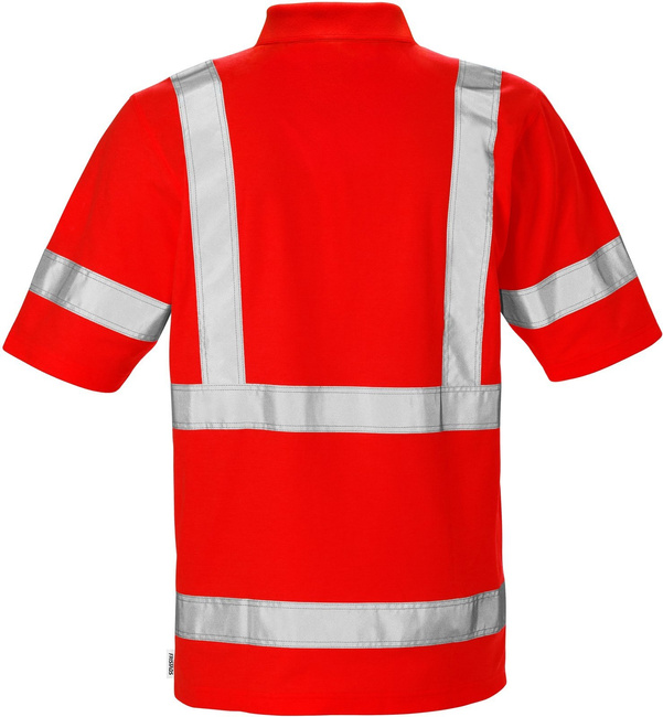 KOSZULKA POLO ODBLASKOWA FRISTADS HI-VIZ KLASY 3 7025 PHV