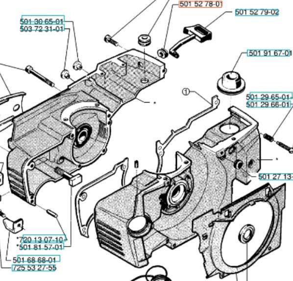 Przelotka przewodów Husqvarna Uszczelka 61 394XP