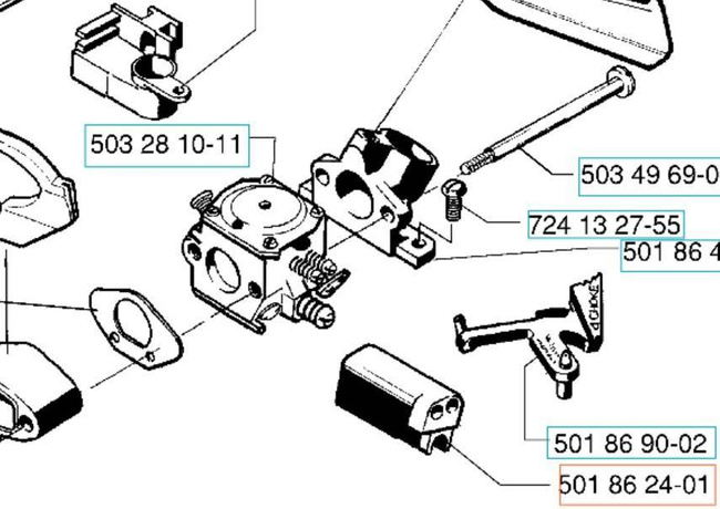 Nakładka śruby Husqvarna 254 XP