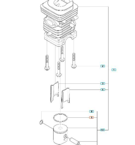Pierścień tłoka Husqvarna 235