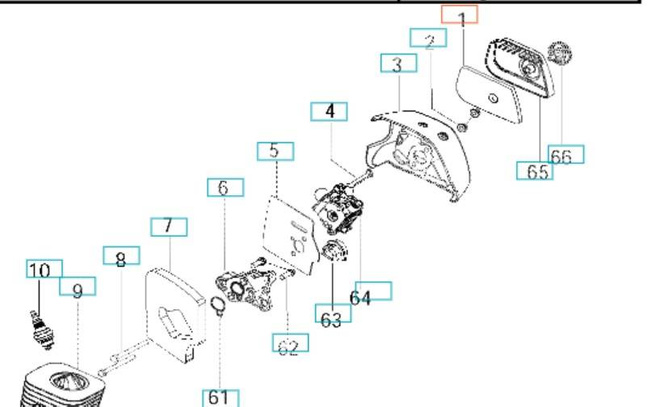 Filtr powietrza 125 R 128 R