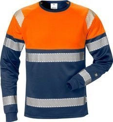 KOSZULKA ODBLASKOWA Z DŁUGIM RĘKAWEM FRISTADS HI-VIZ KLASY 1 7519 THV