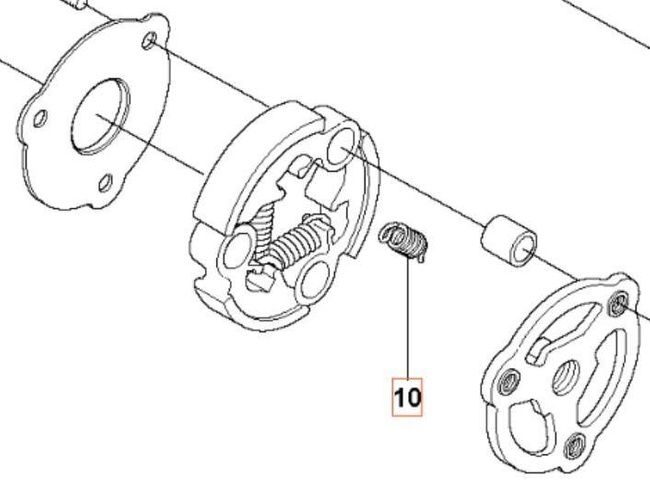 Sprężyna sprżegła Husqvarna 545 rx