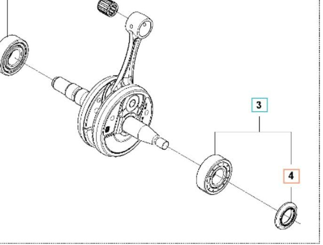 Uszczelniacz wału Husqvarna 572
