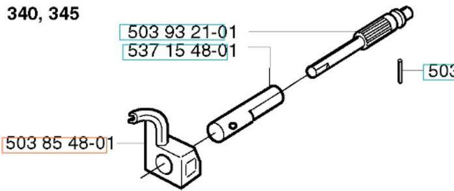 Przewód pompy oleju Husqvarna 340 345 350