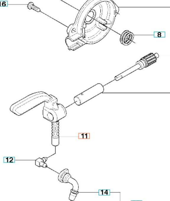Przewód pompy oleju Husqvarna 236 120 mark 2