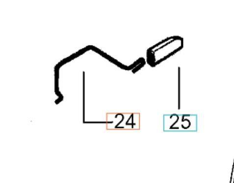Cięgno gazu Husqvarna 136