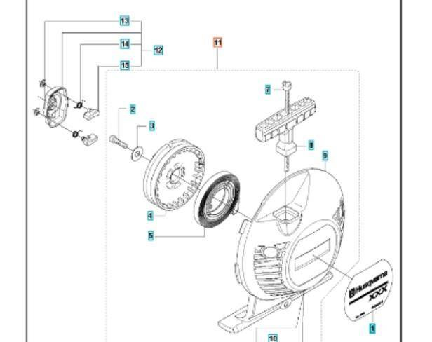 Rozrusznik Kompletny Husqvarna 333R