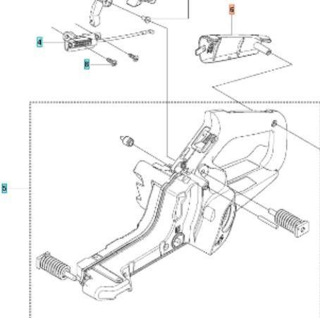 Wkładka uchwytu Husqvarna 445 545 550 555 562 XP