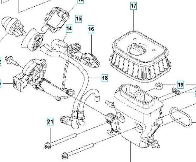 Filtr powietrza Husqvarna do Mark II 545 550 XP/G