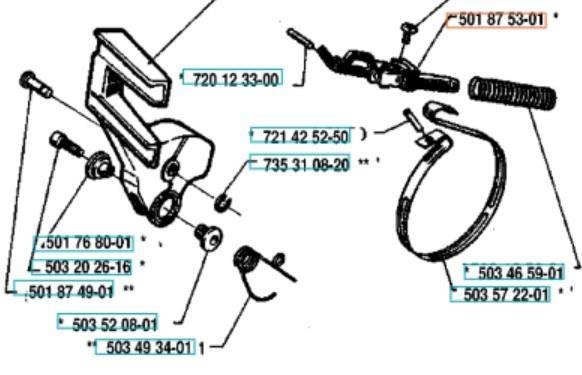 Machanizm Husqvarna 254XP