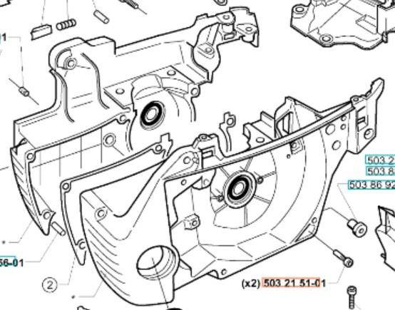 Śruba Husqvarna - do amortyzatora zderzakowego 357