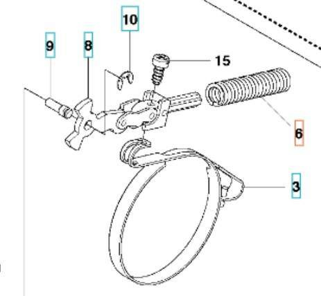 Sprężyna hamulca Husqvarna