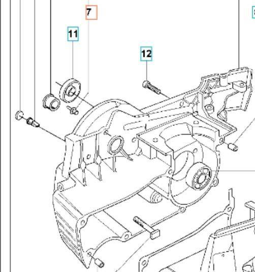 Sworzeń Husqvarna 371 XP