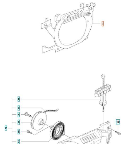 Kanał powietrza Husqvarna 346 XP 353