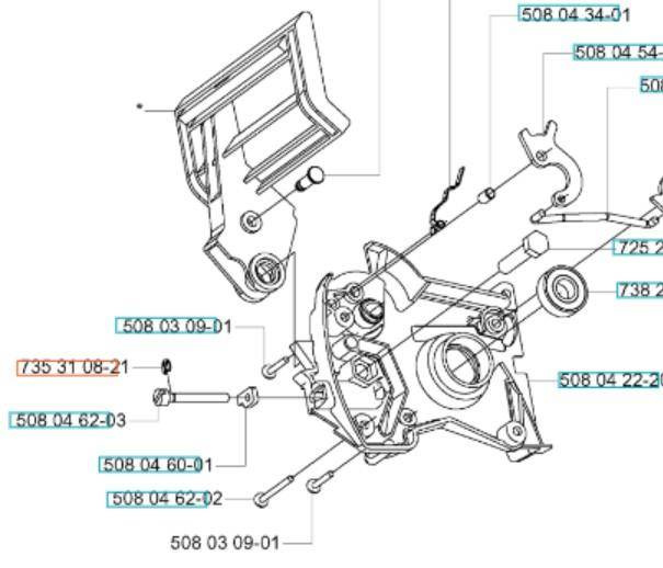 Pierścień zabezpieczający Husqvarna 318EL