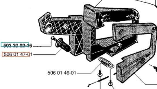 Amortyzator Husqvarna 40 prawa strona