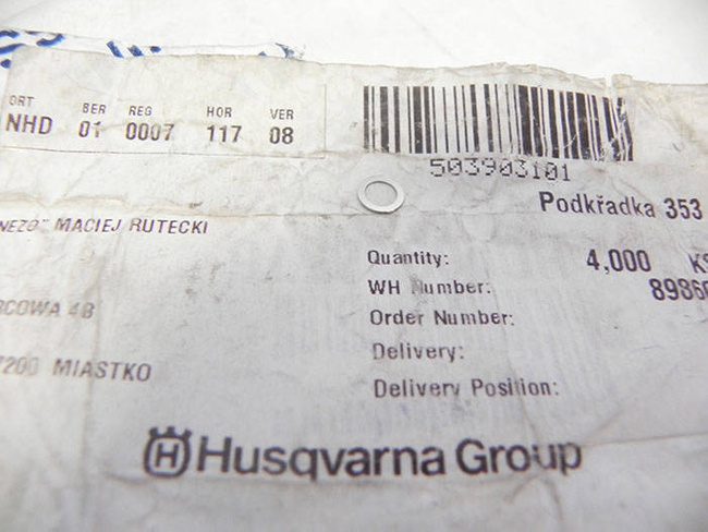 Podkładka Husqvarna 353