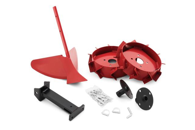 Obsypnik z metalowymi kołami