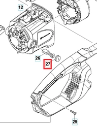 Korek szczotki Husqvarna