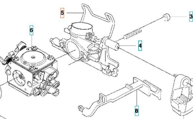 Zapinka Husqvarna 346 XP