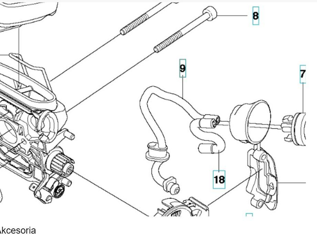 Przewód przelewowy Husqvarna 560