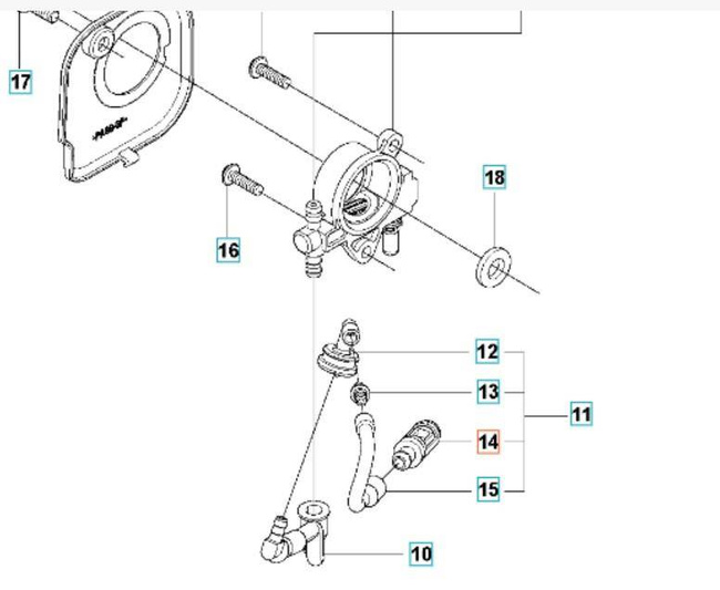 Filtr oleju Husqvarna 439, 543XP