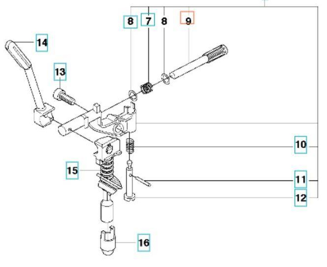 Wałek pompy oleju Husqvarna 357 359 455