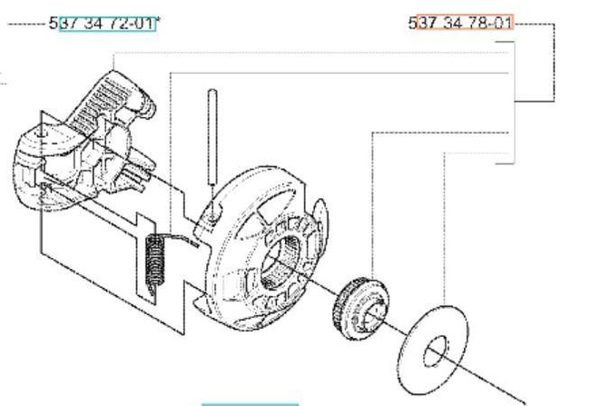 Pokrętło Husqvarna 340,345, 435, 445,450 E