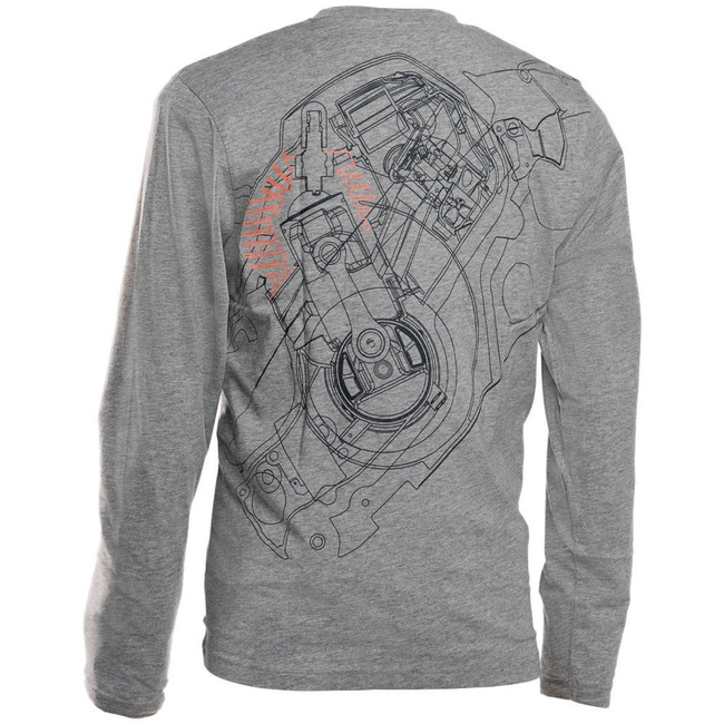 Bluza Husqvarna Xplorer Szara długi rękaw XL