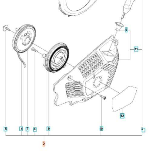 Rozrusznik kompletny Husqvarna 560 XP