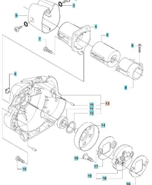 Obudowa sprzęgła Husqvarna 535 RX