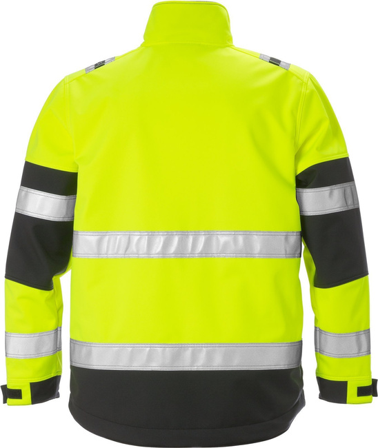 KURTKA ODBLASKOWA SOFTSHELL FRISTADS HI-VIZ KLASY 2 4083 WYH