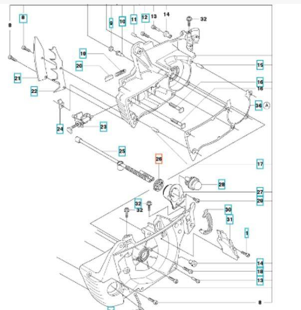 Wkładka Husqvarna 346XP 353