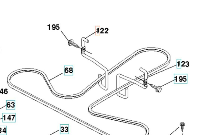 Prowadnica pasa traktorek Husqvarna